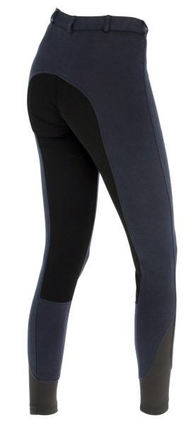 Бриджи Economic Dark Navy, полная замшевая лея. Covalliero 2