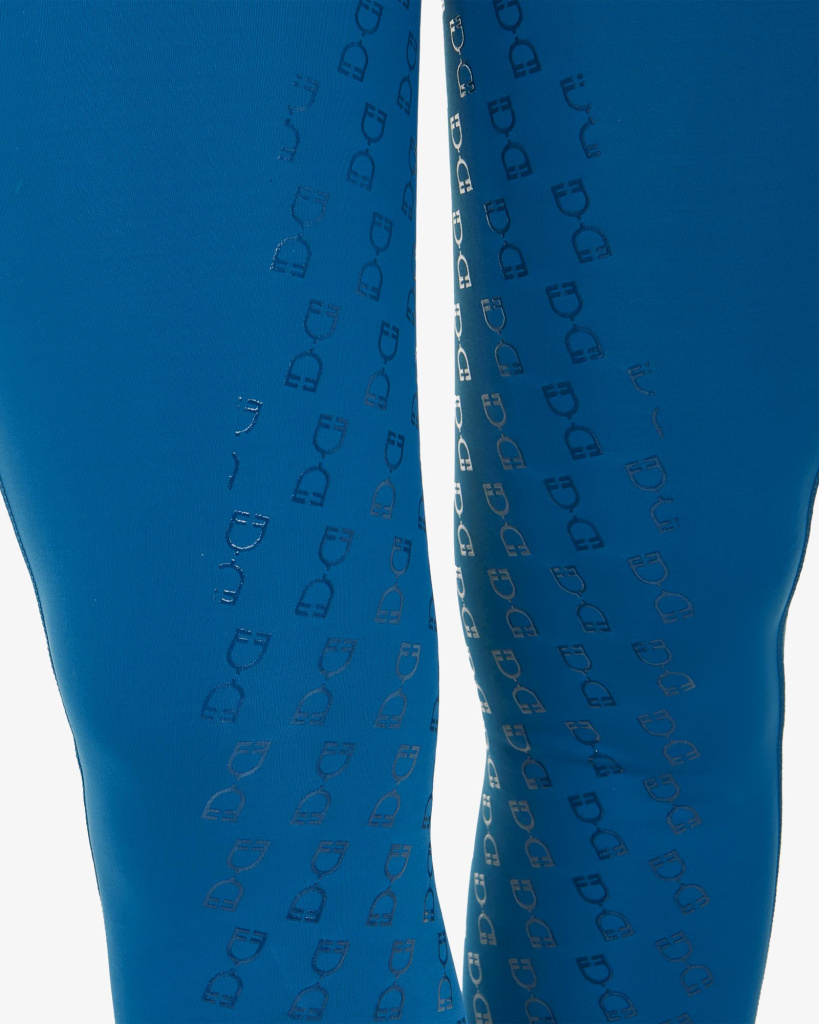 Бриджи леггинсы Classic Slim Fit Blue Coral, полная силиконовая лея. Equestro 4