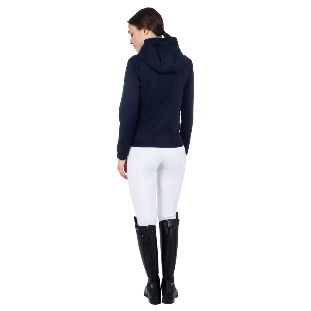 Толстовка с капюшоном Interlock Navy Blazer. Equestro 6