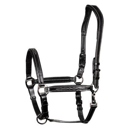 Недоуздок кожаный Supreme Black. Harry's Horse