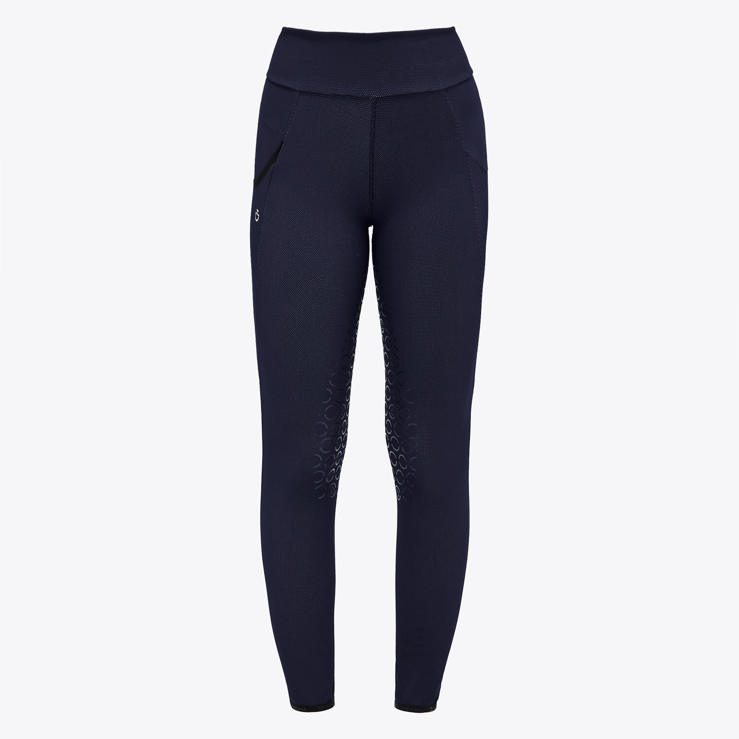 Бриджи леггинсы Jersey Mesh Royal Blue, полная силиконовая лея. Cavalleria Toscana