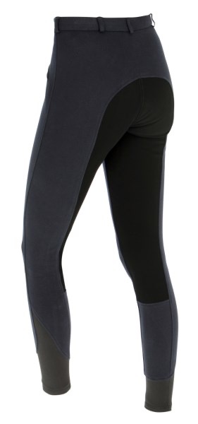 Бриджи Economic Dark Navy, полная замшевая лея. Covalliero 3