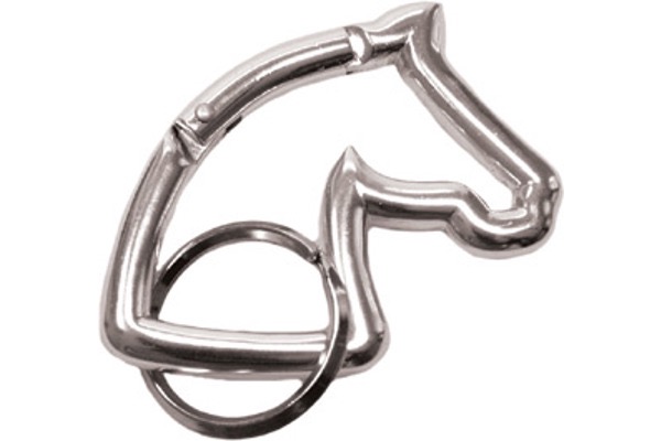 Брелок-карабин Horse Head Silver. Happy Ross