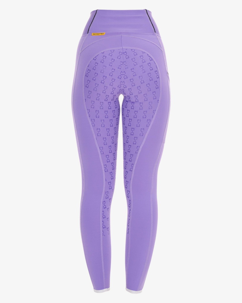 Бриджи леггинсы Classic Slim Fit Dahlia Purple, полная силиконовая лея. Equestro 3