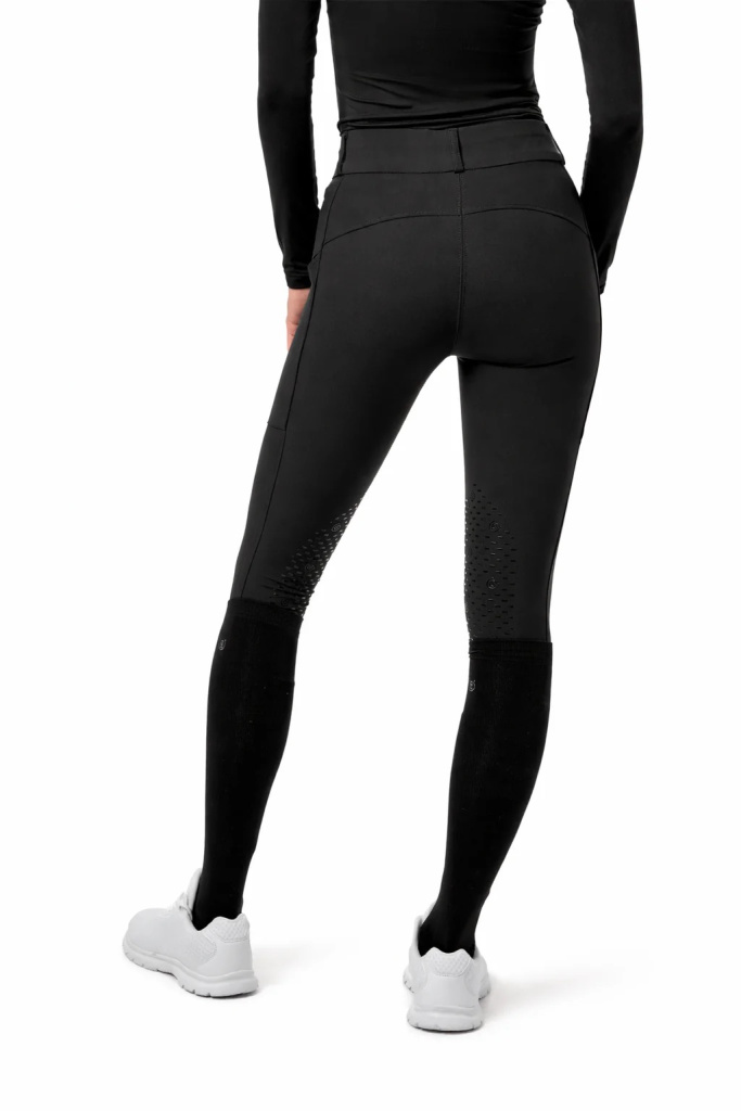 Бриджи Elite Black, полная силиконовая лея. Equestrian Stockholm 2