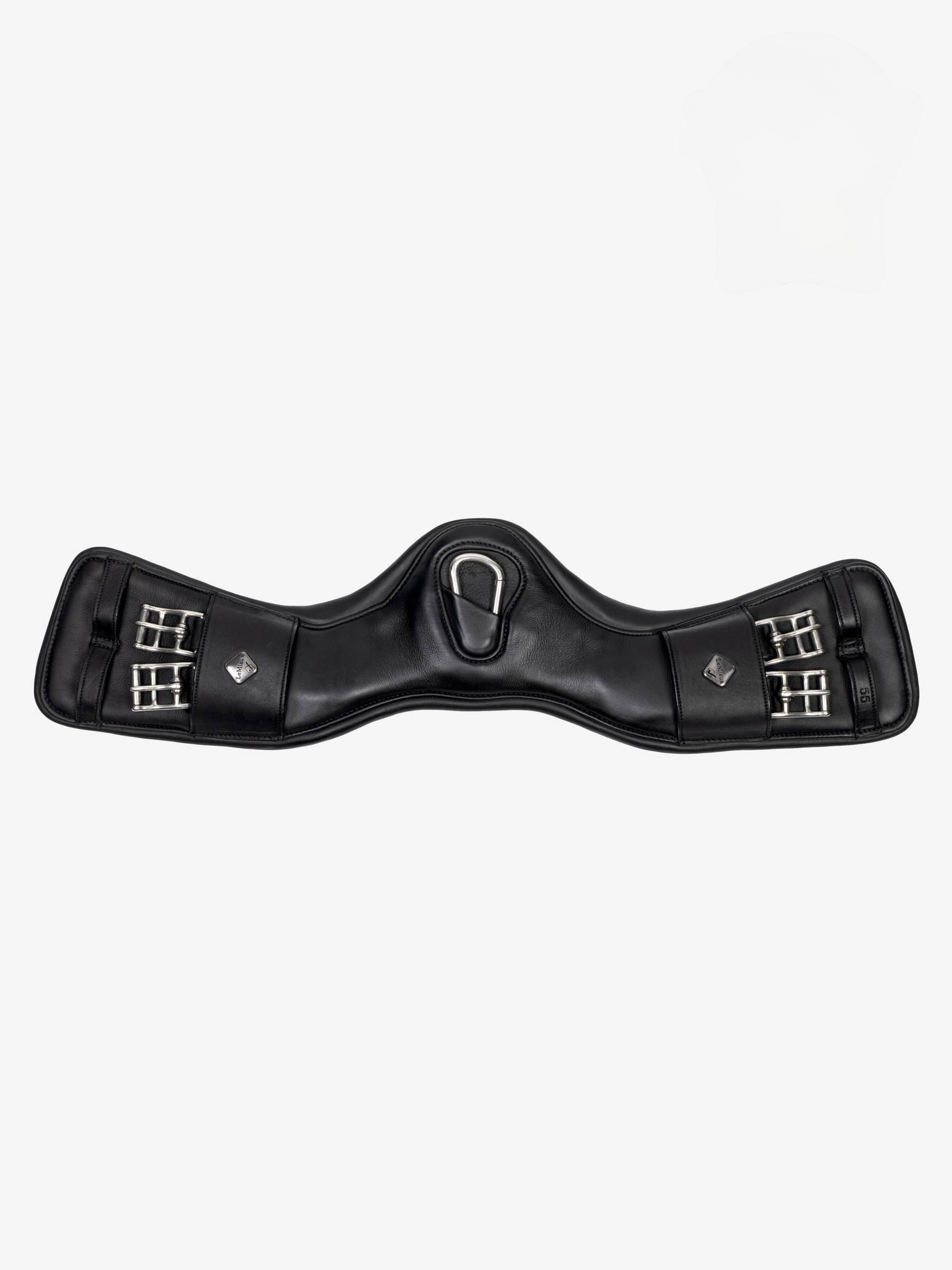 Подпруга выездковая с кольцом Gel-Tek Anatomic Mono Black, кожа. LeMieux