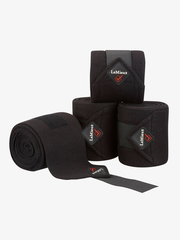 Бинты флисовые Classic Polo Black, 4 шт. LeMieux