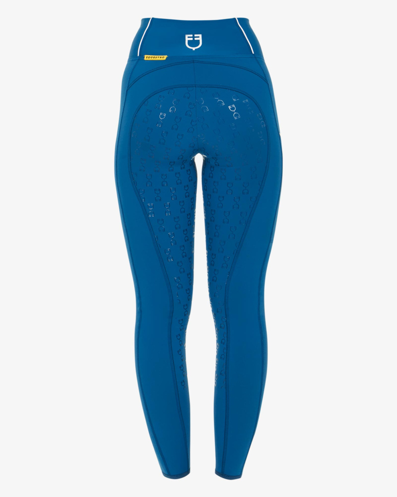 Бриджи леггинсы Classic Slim Fit Blue Coral, полная силиконовая лея. Equestro 3