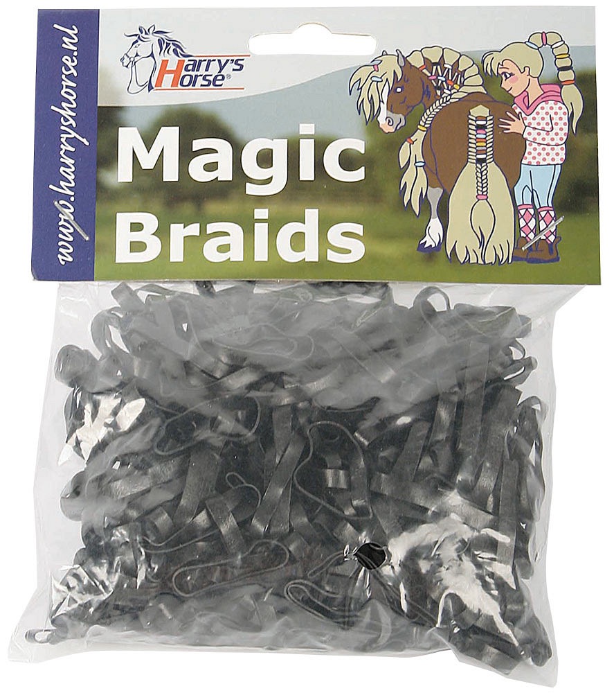 Резинки для гривы силиконовые Magic braids, 500 шт. Harry's Horse 4