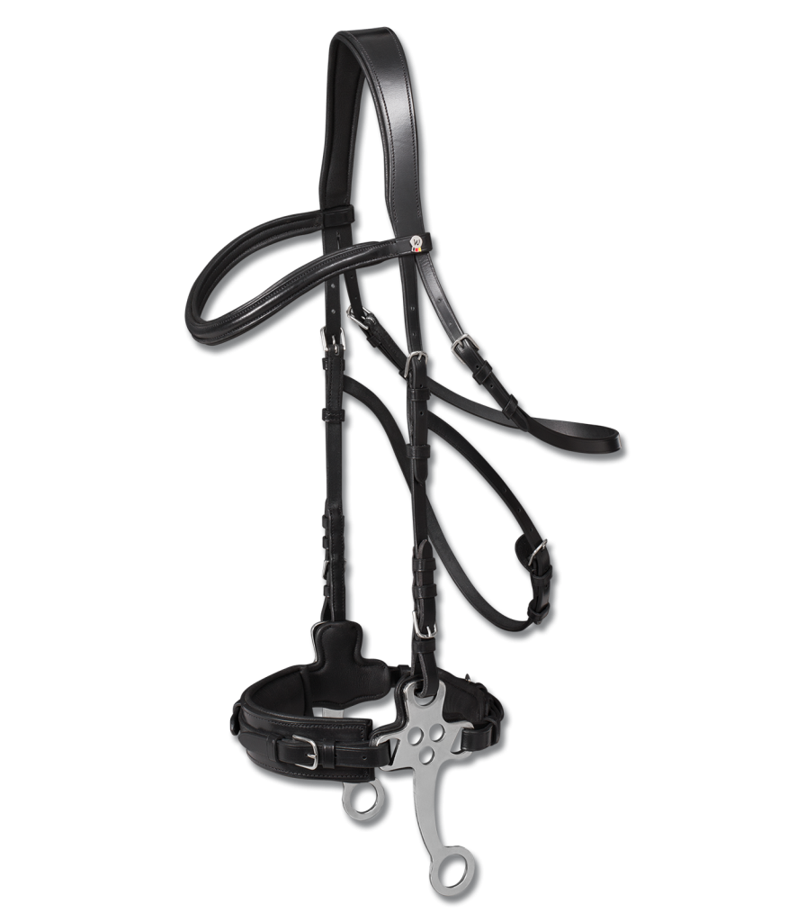 Уздечка с хакаморой Hackamore X-Line Black. Waldhausen