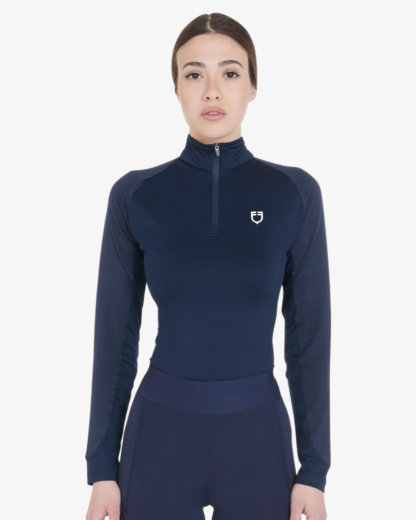 Лонгслив Slim Fit Navy Blazer/White. Equestro