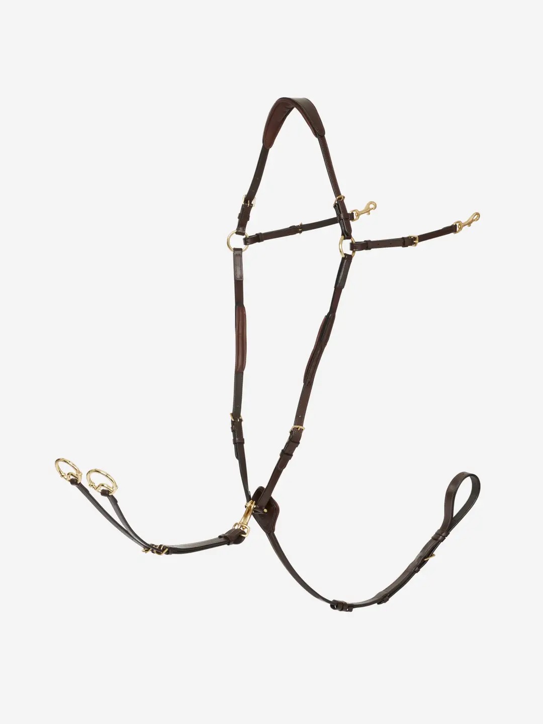Подперсье с мартингалом Breastplate Havana, кожа. LeMieux