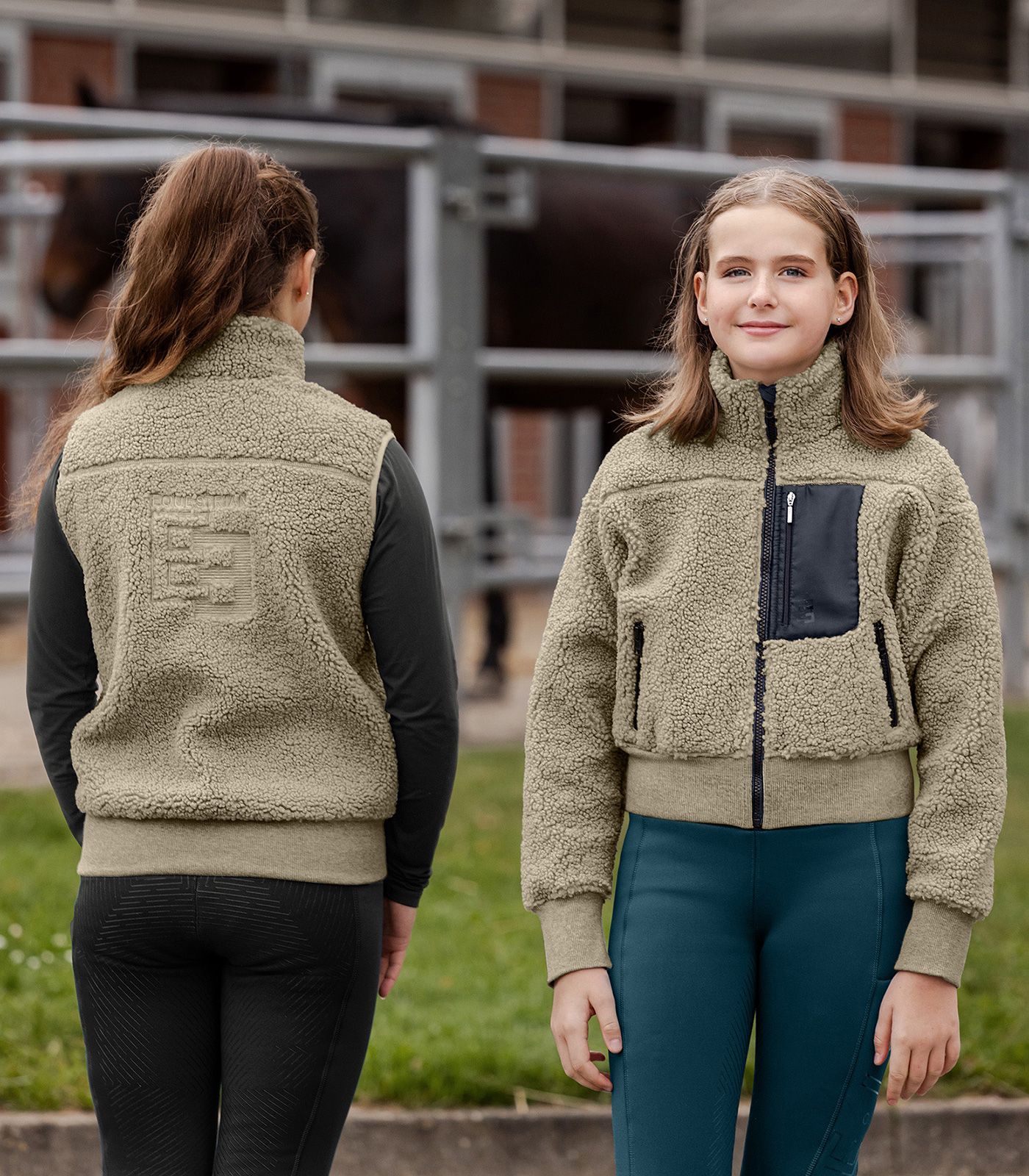 Жилет детский Alma Teddy Fleece Beige Grey. E.L.T 4