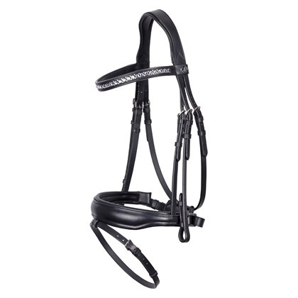 Уздечка трензельная Drops Black. Harry's Horse