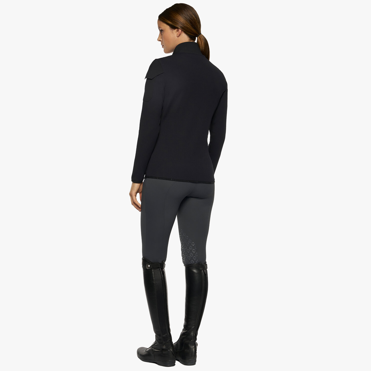 Куртка комбинированная Tech Knit Black. Cavalleria Toscana 3