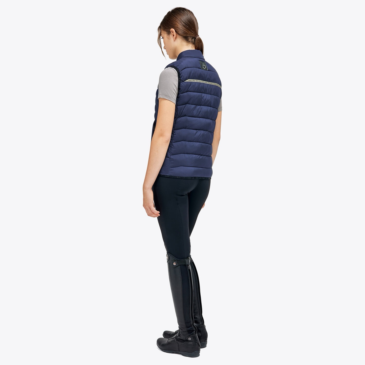 Жилет Quilted Nylon Smokey Blue. Cavalleria Toscana 3