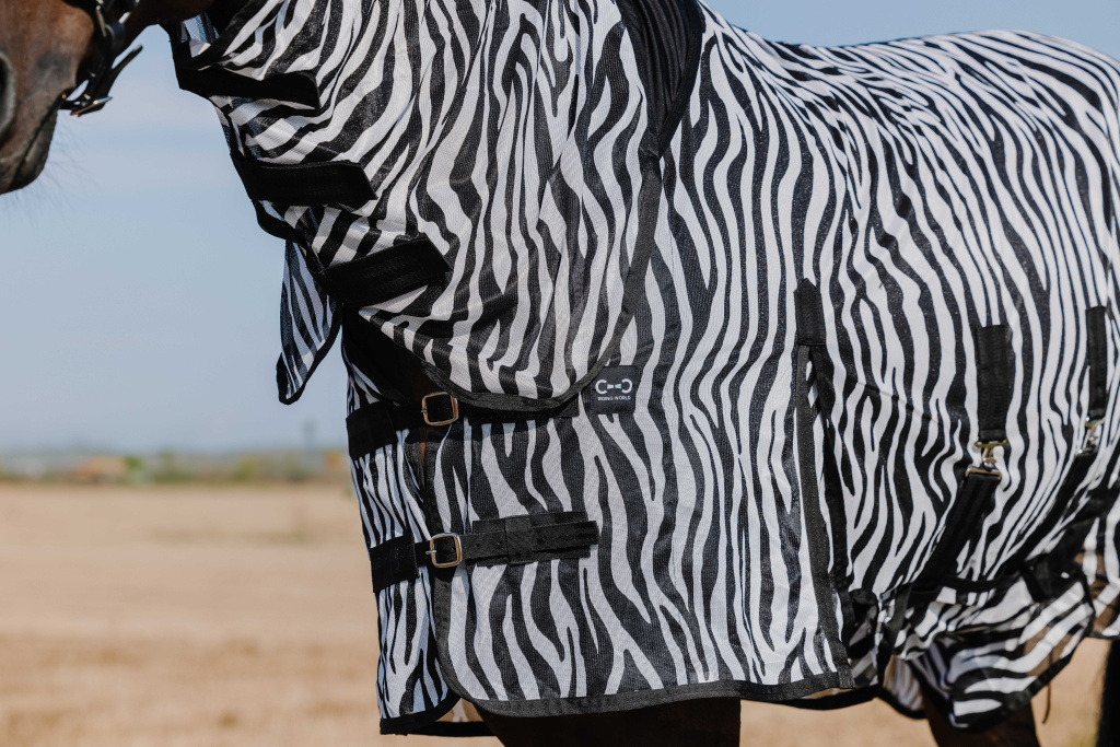 Попона антимоскитная Belly Mesh Zebra. RW 3
