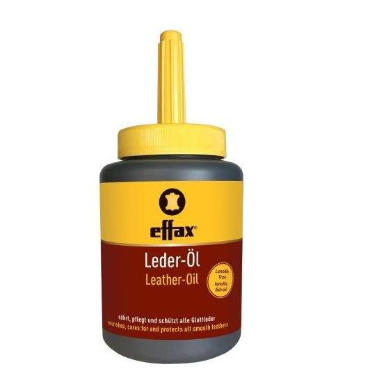 Масло для кожи LEATHER-OIL с кисточкой. EFFAX