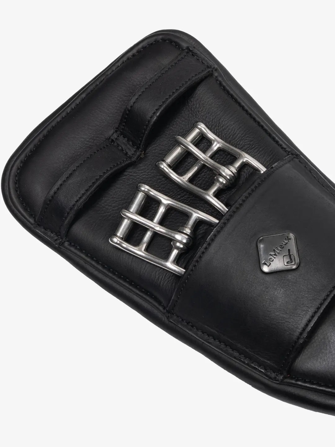 Подпруга выездковая с кольцом Gel-Tek Anatomic Mono Black, кожа. LeMieux 3