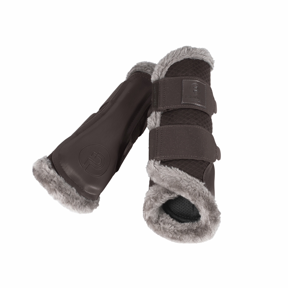 Ногавки Mesh Faux Fur Brown Platinum 24, пара. Eskadron