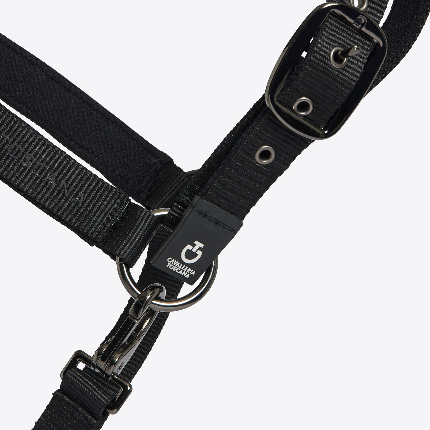 Недоуздок с чомбуром Halter with Lead Rope Black. Cavalleria Toscana 2
