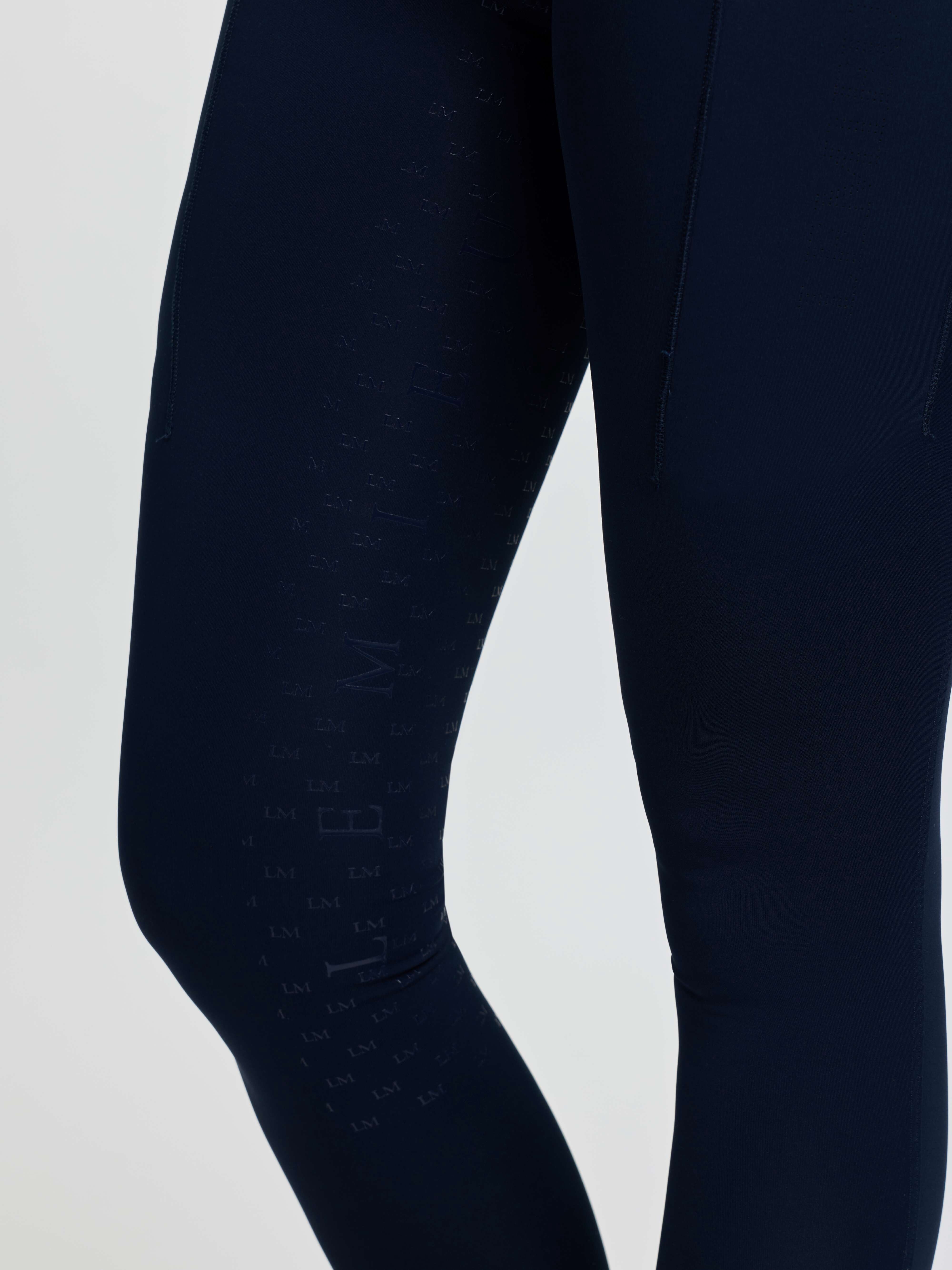 Бриджи леггинсы Simone Cross Over Navy, полная силиконовая лея. LeMieux 5