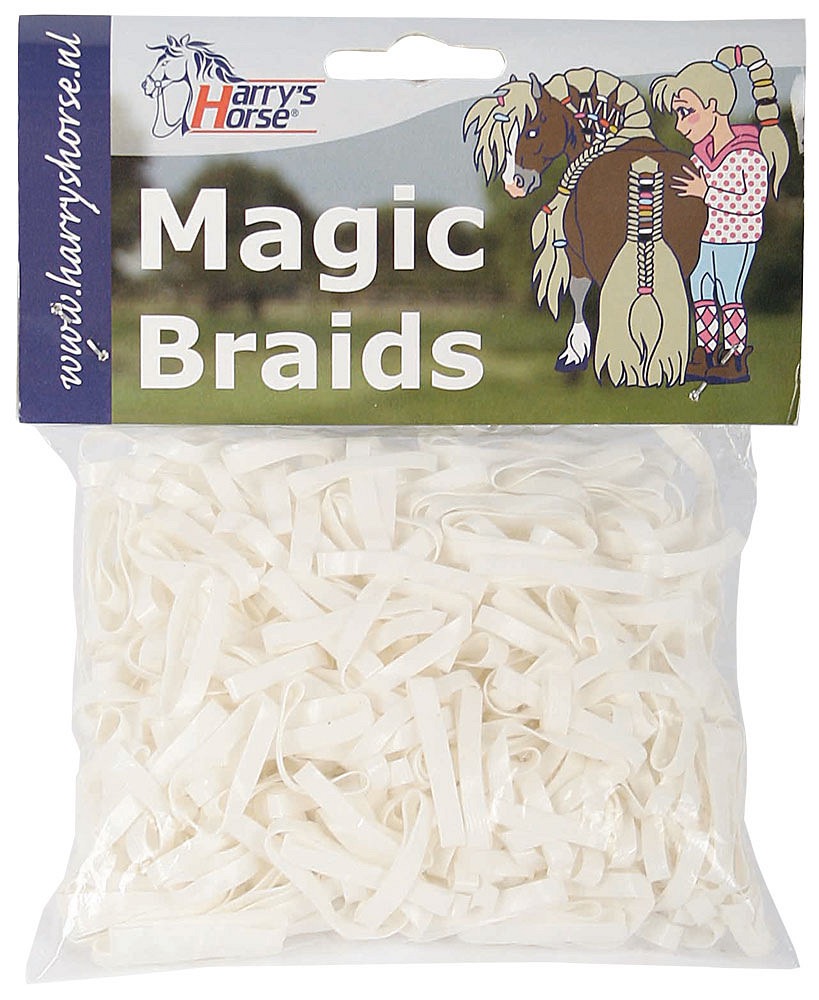 Резинки для гривы силиконовые Magic braids, 500 шт. Harry's Horse 3