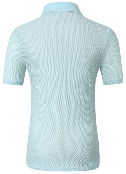 Поло с перфорацией Light Blue. Covalliero 2