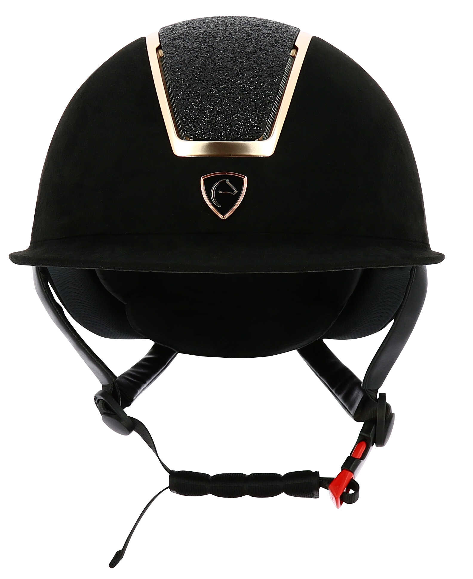 Шлем Glint Lamé Black/Golden Pink. Equitheme 2