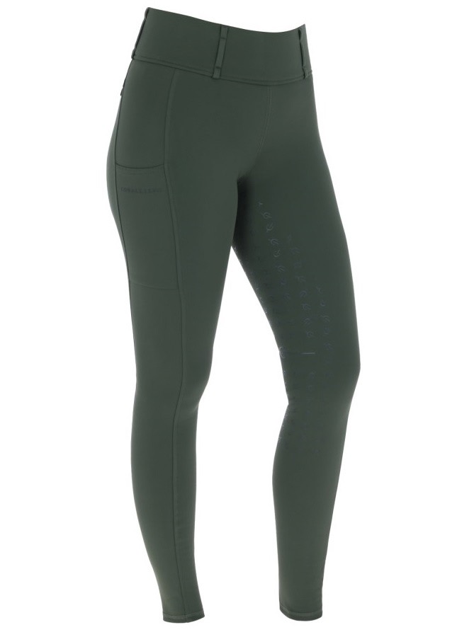 Бриджи леггинсы зимние Opal Green, полная силиконовая лея. Covalliero 2