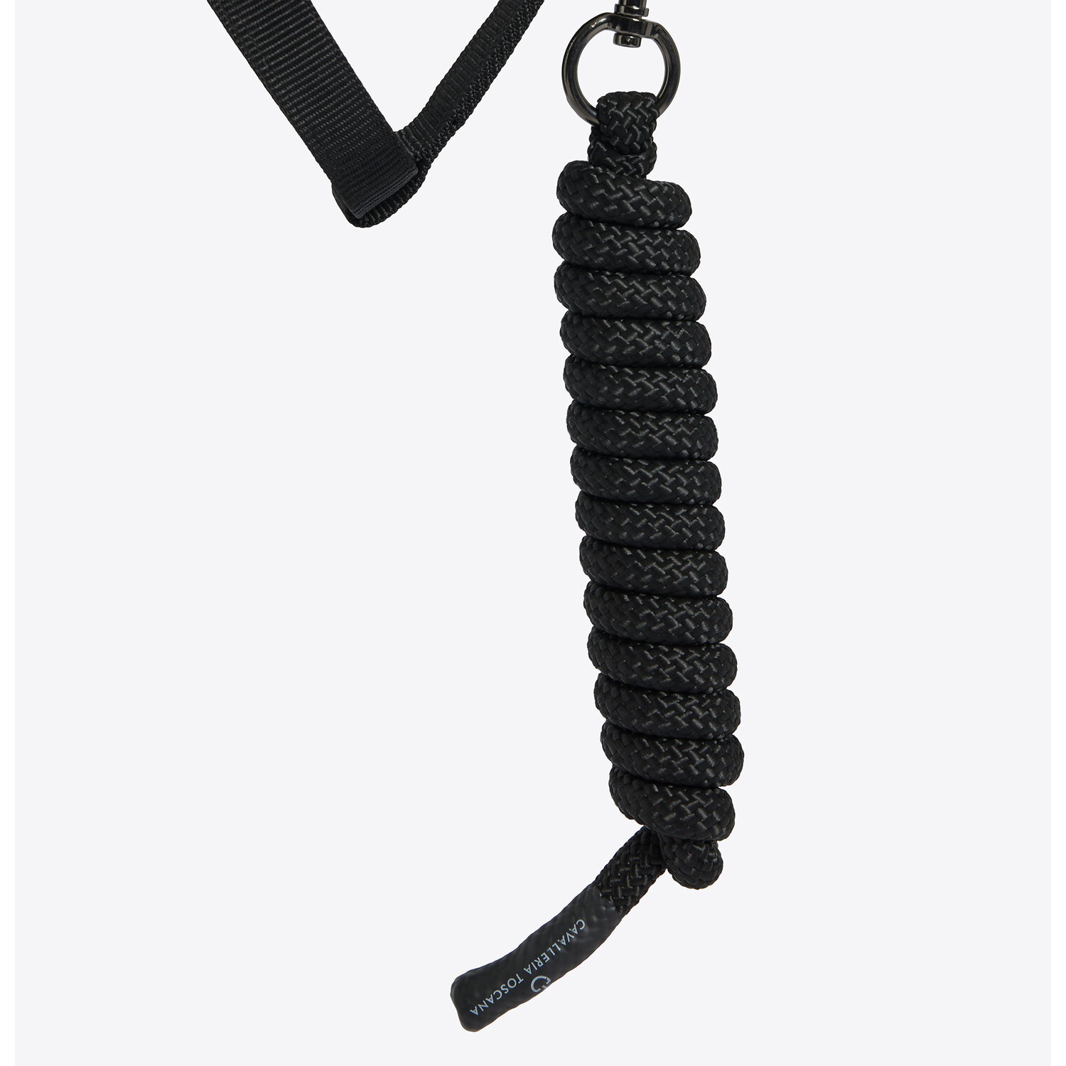 Недоуздок с чомбуром Halter with Lead Rope Black. Cavalleria Toscana 3