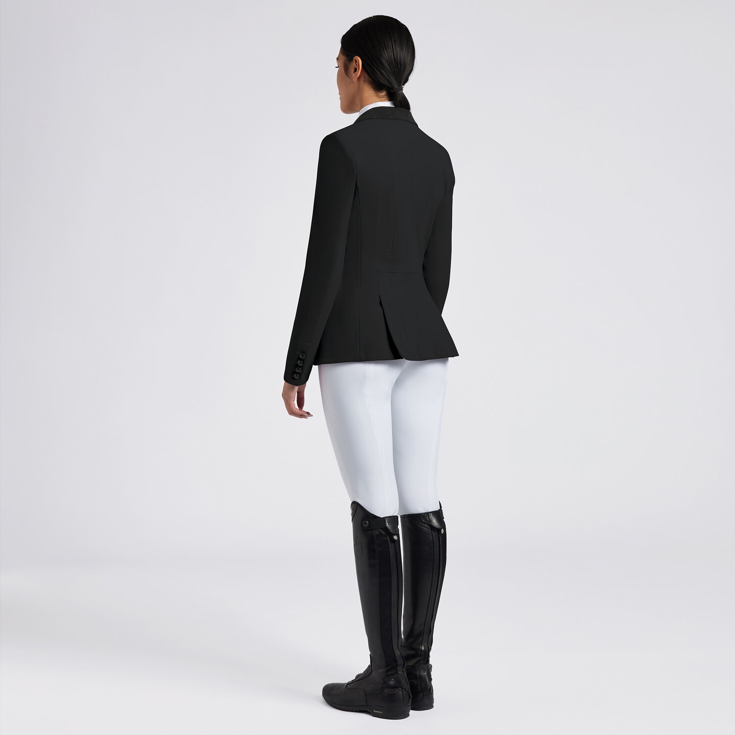 Редингот With Alcantara Collar and Buttons Black. Cavalleria Toscana 2