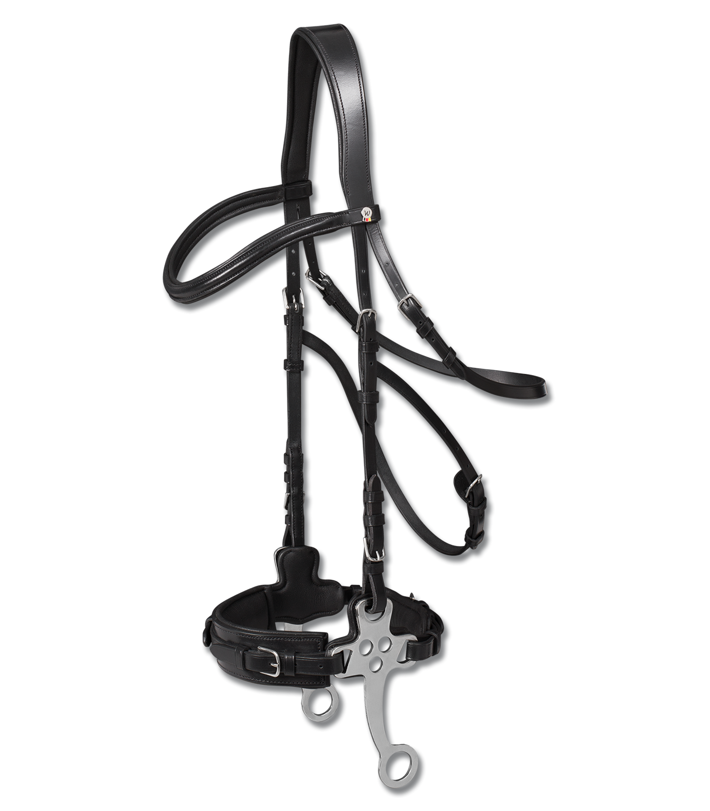Уздечка с хакаморой Hackamore X-Line Black. Waldhausen