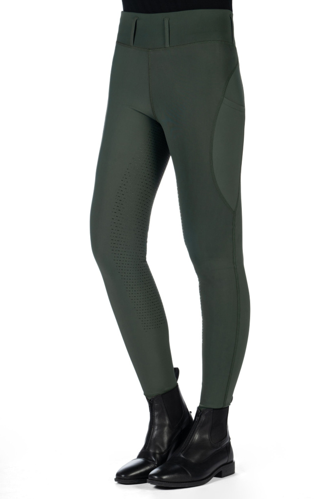 Бриджи леггинсы детские Jil Olive Green, полная силиконовая лея. HKM 2