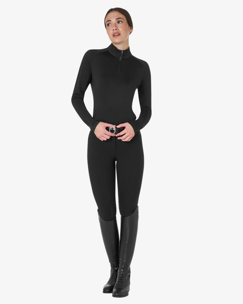 Лонгслив Slim Fit Black/Black. Equestro 5
