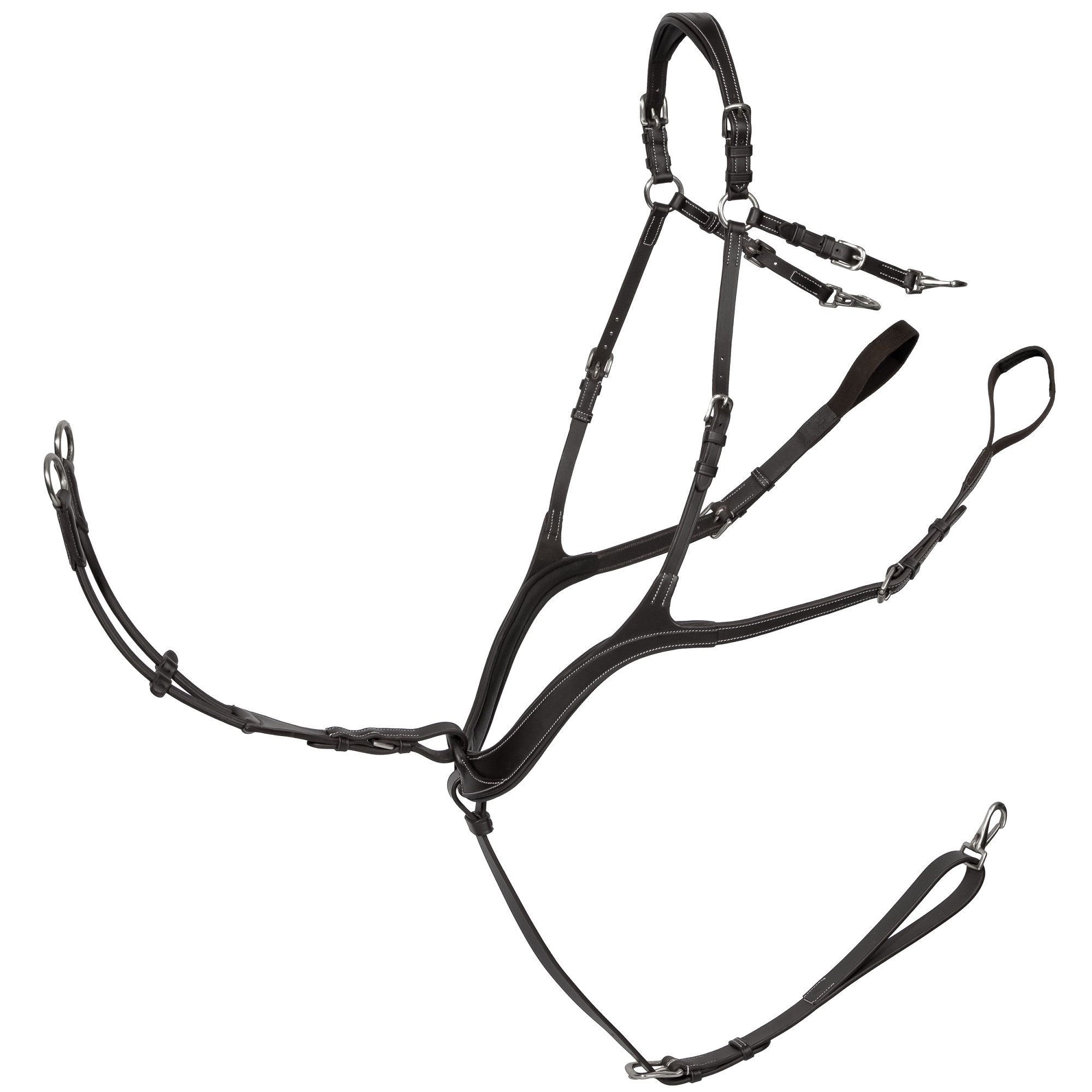 Подперсье с мартингалом Deluxe Black. Harry's Horse