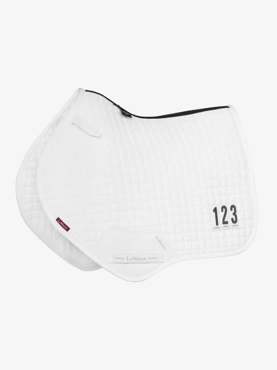 Вальтрап конкурный Cotton CС Competition Square White, с номерами. LeMieux