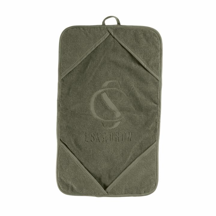 Полотенце для ухода за лошадью и амуницией Terry Dusty Olive Sports 25. Eskadron