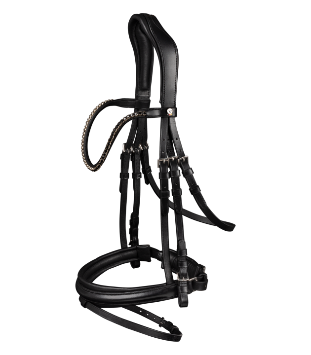 Уздечка трензельная Favourite X-Line Black. Waldhausen