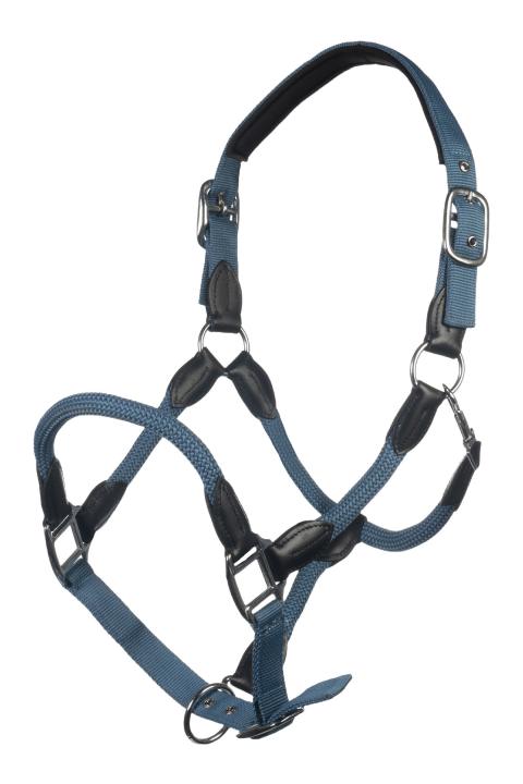 Недоуздок Carlotta Smokey Blue, комбинированный. HKM