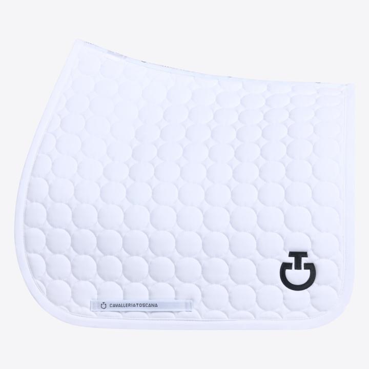 Вальтрап выездковый In Quilted Cotton Fabric White. Cavalleria Toscana