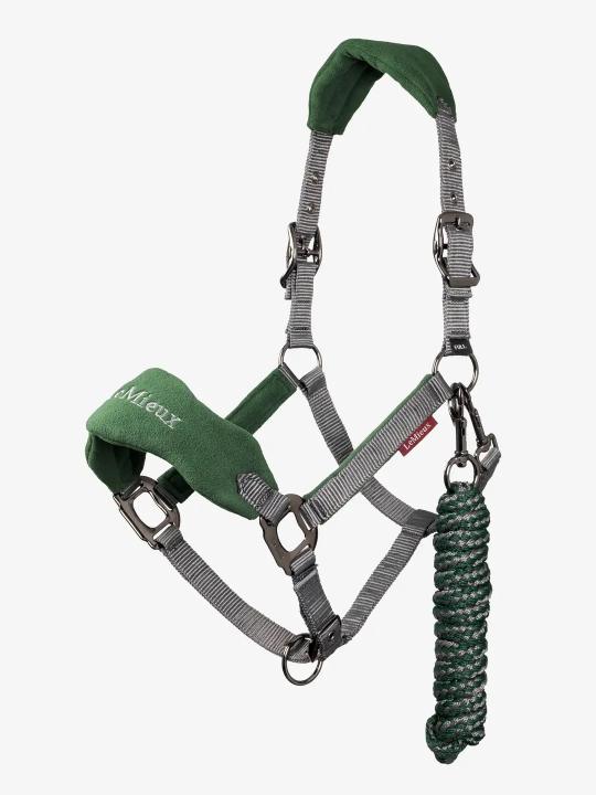 Недоуздок с чомбуром Vogue Hunter Green. LeMieux