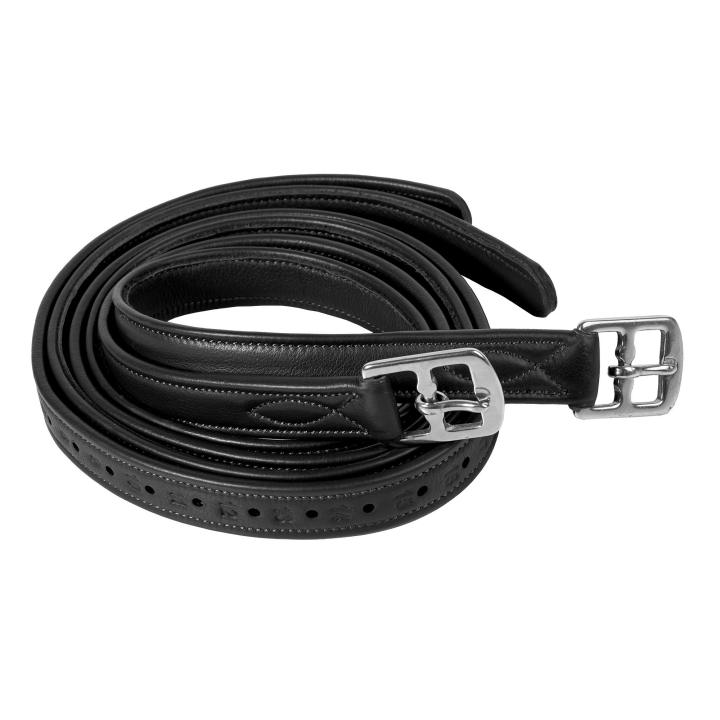 Путлища прошитые Excellent Black, кожа. Harry's Horse