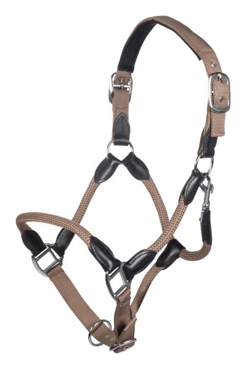 Недоуздок Carlotta Taupe, комбинированный. HKM