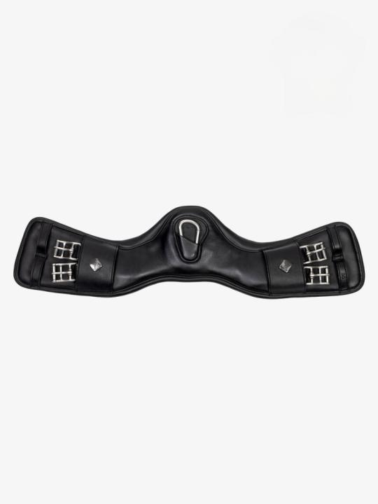 Подпруга выездковая с кольцом Gel-Tek Anatomic Mono Black, кожа. LeMieux