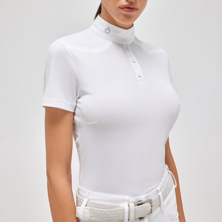 Рубашка турнирная Tech Piquet White. Cavalleria Toscana