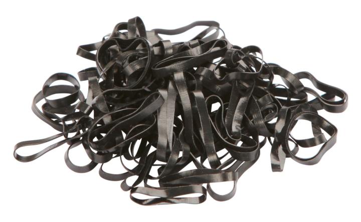 Резинки для гривы силиконовые Black, 500 шт. Kerbl
