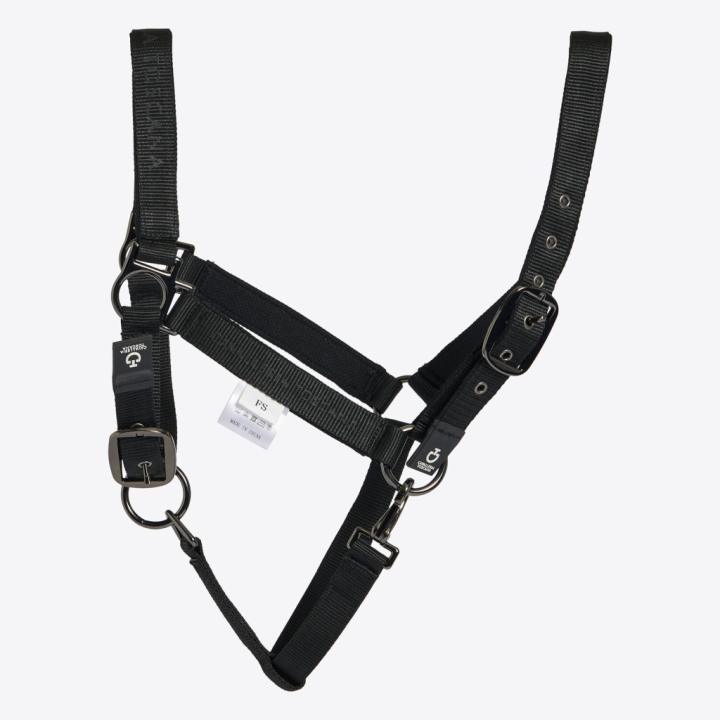 Недоуздок с чомбуром Halter with Lead Rope Black. Cavalleria Toscana
