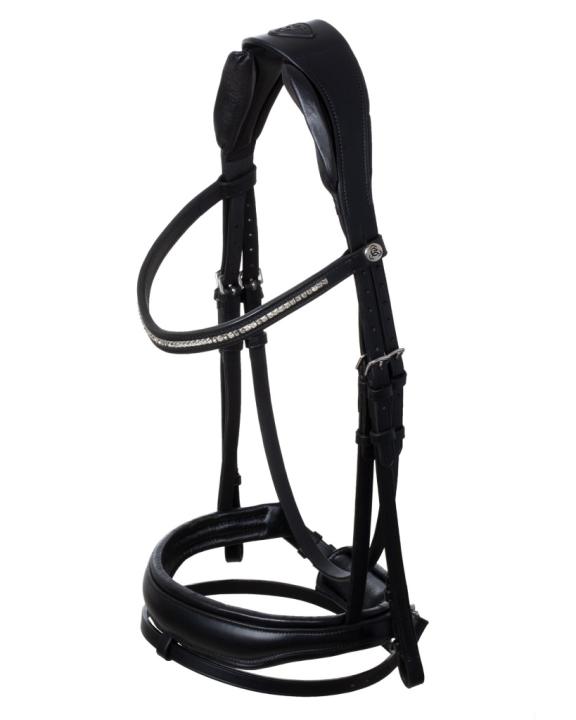 Уздечка трензельная Creazione Black/Black. Acavallo