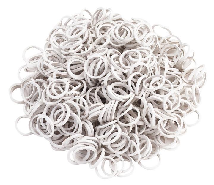 Резинки для гривы White, тонкие, 500 шт. Kerbl